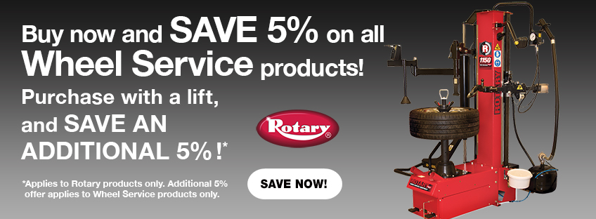 Save 5% on Rotary wheel service!